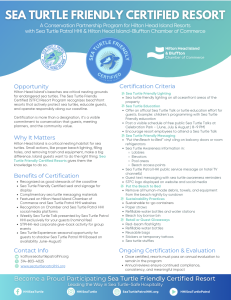 Sea Turtle Friendly Certified Resorts Program